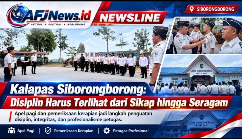 Jaga Wibawa Institusi, Lapas Siborongborong Periksa Kerapian dan Kelengkapan Seragam Petugas