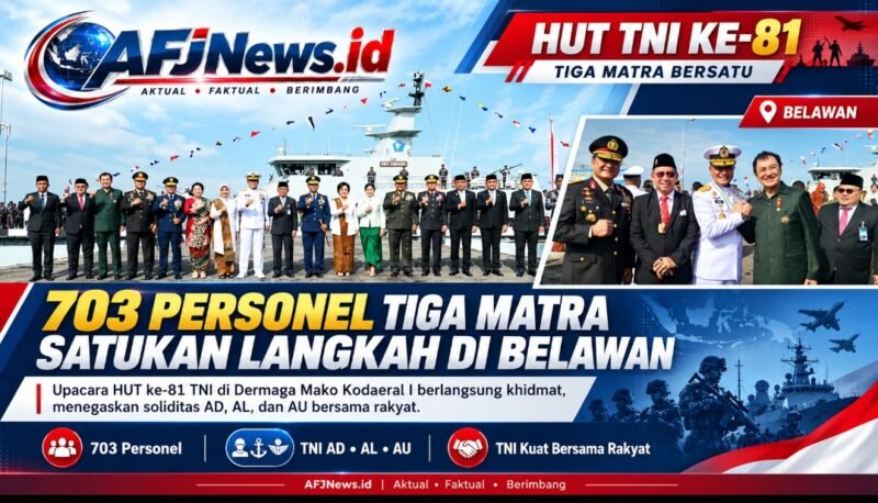 Dari Dermaga Kodaeral I, TNI Tegaskan Soliditas Tiga Matra dan Komitmen Menjaga NKRI